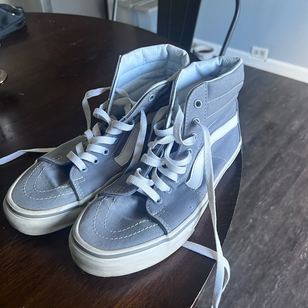 Gray Van platform sneakers
